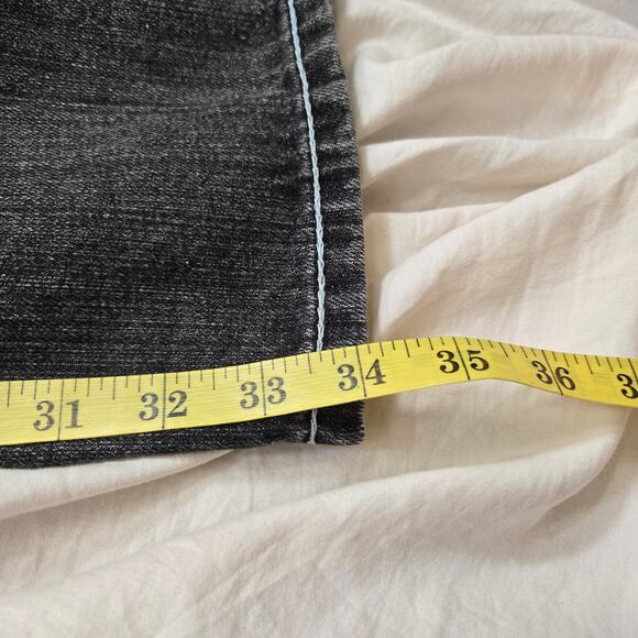 Vintage Coogi Jeans Size 36x34 Black Wash Embroidered Denim Y2K Baggy Fit - Picture 12 of 13